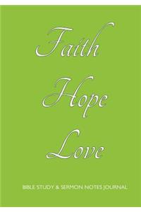 Bible Study and Sermon Notes Journal
