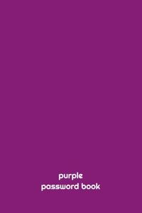 purple PASSWORD BOOK