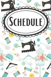 Sewing Lovers Schedule 2020 - 2022 Weekly Planner
