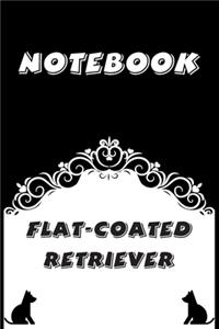 Flat-Coated Retriever Notebook: Black and White notebook, Decorative Journal for Flat-Coated Retriever Lover: Notebook /Journal Gift, Black and White,100 pages, 6x9, Soft cover, Ma