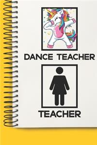 Dance Teacher Awesome unicorn Tutor Gift For Best Dance Teacher A beautiful personalized