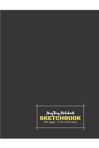 AmyTmy Notebook - Sketchbook - 400 pages - 7.44 x 9.69 inch - Matte Cover