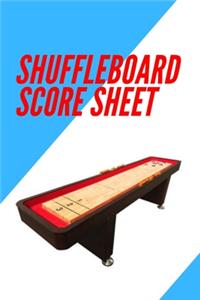 Shuffleboard Score Sheet