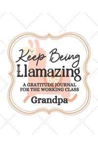 Keep Being Llamazing A Gratitude Journal For The Working Class Grandpa