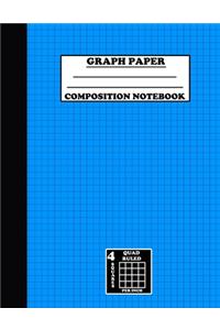 Graph Paper Composition Notebook. Quad Ruled-4 Squares Per Inch