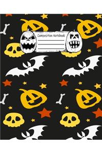 Halloween Abstract Pattern Volume 4 Wide Ruled Journal