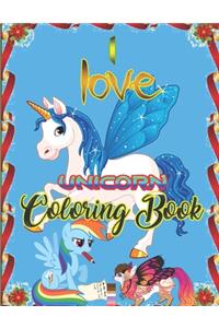 I love Unicorn Coloring Book