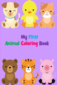 My First Animal Coloring Book