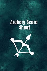 Archery score sheet