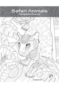 Safari Animals Coloring Book for Grown-Ups 1