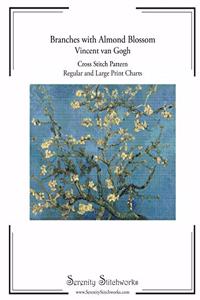 Branches with Almond Blossom Cross Stitch Pattern - Vincent van Gogh