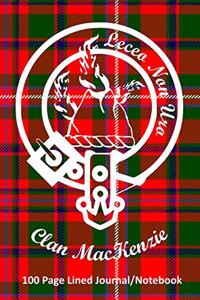 Clan MacKenzie 100 Page Lined Journal/Notebook