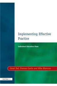 Individual Education Plans Implementing Effective Practice