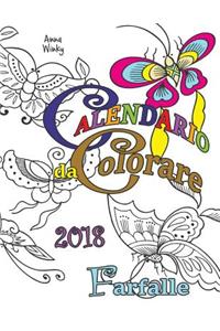 Calendario da Colorare 2018 Farfalle