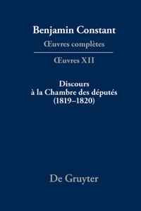 Discours à la Chambre des députés (1819-1820)