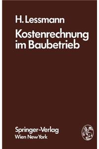 Kostenrechnung Im Baubetrieb