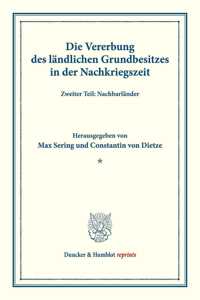 Die Vererbung Des Landlichen Grundbesitzes in Der Nachkriegszeit