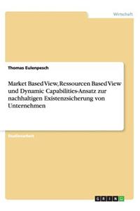 Market Based View, Ressourcen Based View und Dynamic Capabilities-Ansatz zur nachhaltigen Existenzsicherung von Unternehmen