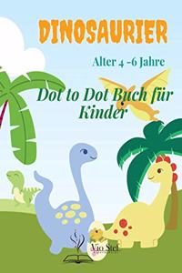 Dinosaurier Dot to Dot Buch für Kinder Alter 4 -6 Jahre