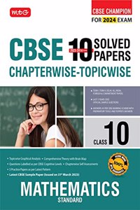 MTG CBSE 10 Years Chapterwise Topicwise Solved Papers Class 10 Mathematics Standard Book - CBSE Champion For 2024 Exam | CBSE Question Bank With ... Pattern) [Paperback] MTG Editorial Board MTG Editorial Board