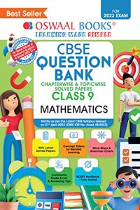 Oswaal CBSE Chapterwise & Topicwise Question Bank Class 9 Mathematics Book (For 2022-23 Exam)