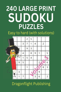 240 Large Print Sudoku Puzzles