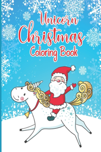 Unicorn Christmas Coloring Book