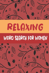 Relaxing Word Search For Women