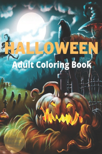 Halloween Adult Coloring Book