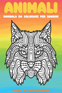 Mandala da colorare per bambini - Disegni Anti stress Animali - Animali