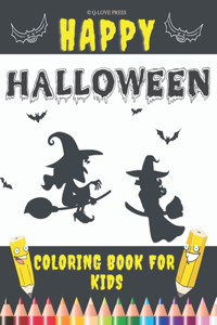 Happy Halloween Coloring Book For Kids