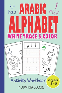Arabic Alphabet Write Trace and Color