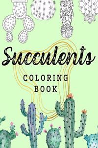 Succulents Coloring Book