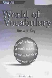 World of Vocabulary Purple 9 ANS Key 96c