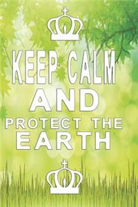 Notizbuch Keep Calm and protect the earth