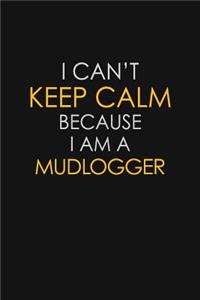 I Can't Keep Calm Because I Am A Mudlogger
