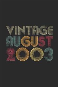 Vintage August 2003