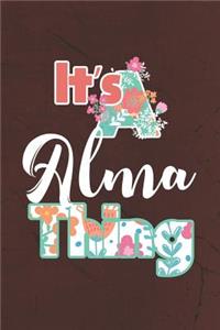 It's Alma Thing