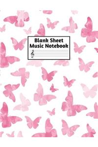 Blank Sheet Music Notebook