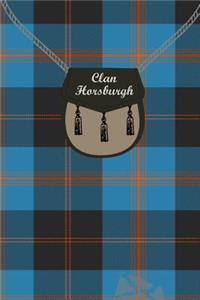 Clan Horsburgh Tartan Journal/Notebook