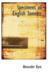 Specimens of English Sonnets