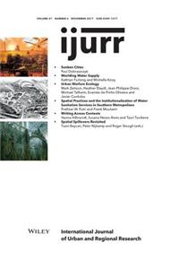 International Journal of Urban and Regional Research, Volume 41, Issue 6