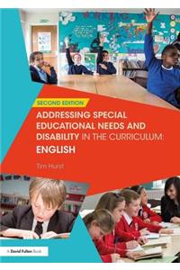 Addressing Special Educational Needs and Disability in the Curriculum: English
