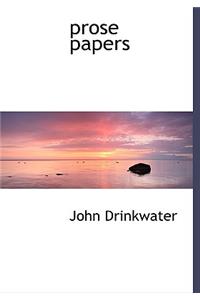 Prose Papers