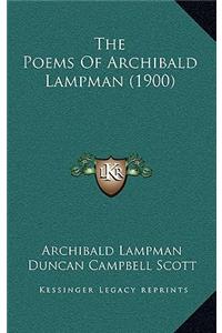 The Poems of Archibald Lampman (1900)