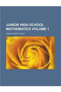 Junior High School Mathematics Volume 1