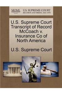U.S. Supreme Court Transcript of Record McCoach V. Insurance Co of North America