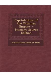 Capitulations of the Ottoman Empire
