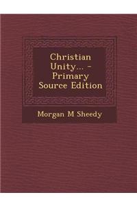 Christian Unity...
