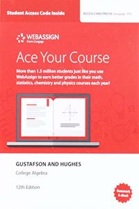 Webassign Printed Access Card for Gustafson/Hughes' College Algebra, Single-Term